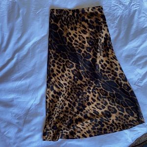 Leopard print skirt
